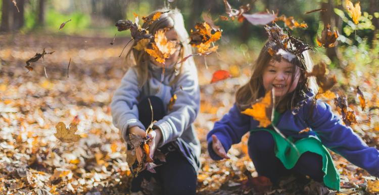 Two children playing