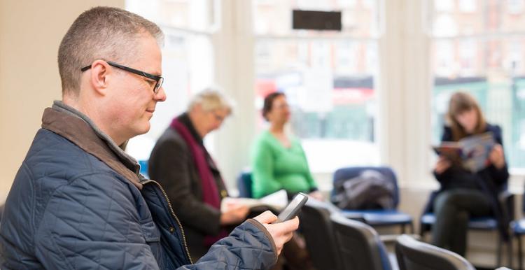 Man using Mobile phone